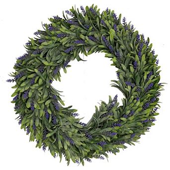 Wreath For Front Door Decor Plastic Leaves Artificial Wreaths For Spring, Summer, Fall And Winter