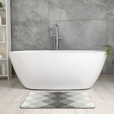 2 Pcs Home Decor Bath Mat Absorbent Non-slip Comfortable Carpet For Tub Shower 16" X 24"