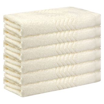 Cotton Washcloths Set, Highly Absorbent Face Towels For Bathroom 13" X 13" 6 Pack
