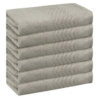 Cotton Washcloths Set, Highly Absorbent Face Towels For Bathroom 13" X 13" 6 Pack