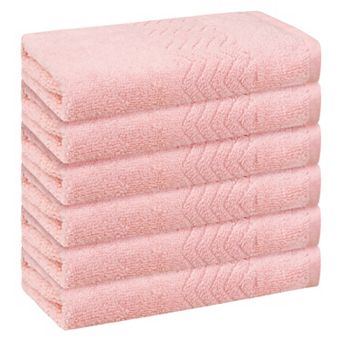 Cotton Washcloths Set, Highly Absorbent Face Towels For Bathroom 13" X 13" 6 Pack