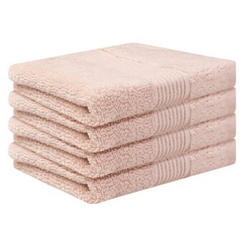 Cotton Wash Cloths For Face, Highly Absorbent Towels For Bathroom, Hotel, Spa 13" X 13" 4 Pack
