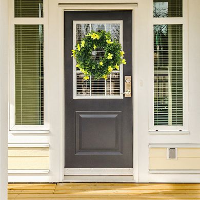 Flower Artificial Wreath for Front Door Fall Decorations Eucalyptus Wreaths for Wedding Decor