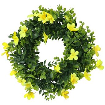 Flower Artificial Wreath for Front Door Fall Decorations Eucalyptus Wreaths for Wedding Decor