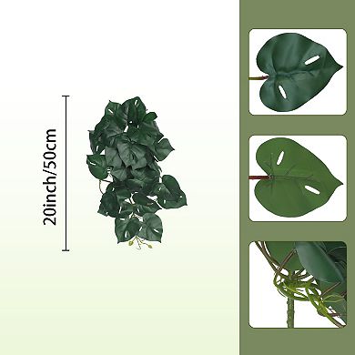 Artificial Stems Leaves, Fake Greenery Plants, Faux Leaf Decor for Wedding Birthday Farmhouse