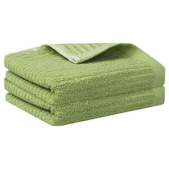 Striped Pattern 2 Pack Hand Towels, Absorbent And Quick Drying Towel For Bathroom, Travel