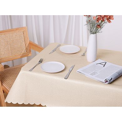 2 Pack Rectangle Tablecloth, Oil-Proof Table Cover for Party Kitchen 55x55inch