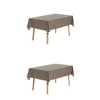 2 Pack Rectangle Tablecloth, Oil-Proof Table Cover for Party Kitchen 55x55inch