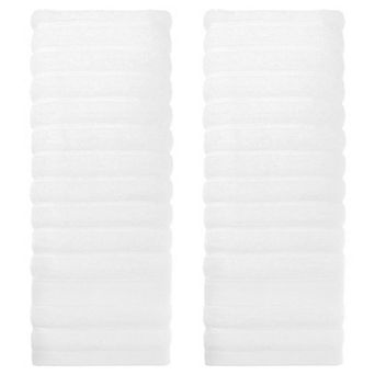 Cotton 2 Pack Hand Towels, Striped Pattern Decorative Comfort Towel for Bathroom, Travel 14" x 30"