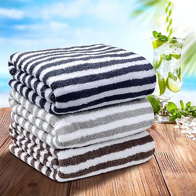 Oversized Cotton Beach Towel, Sand Free Towels, Absorbent Light Towel for Beach, Pool 28" x 56"