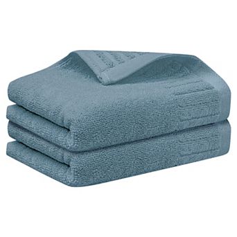 Striped Pattern 2 Pack Hand Towels, Cotton Comfortable Hand Towels For Bathroom, Kitchen