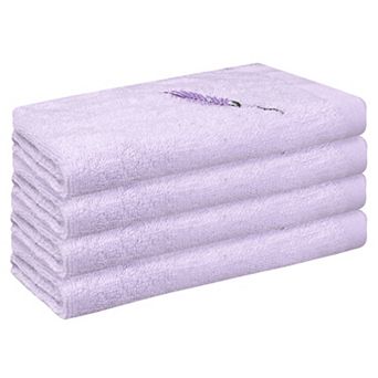 Cotton Washcloths, Highly Absorbent Face Towels For Bathroom, Hotel, Spa 13" X 13" 4 Pack