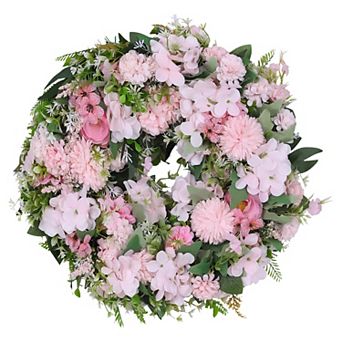 Peony Wreaths for Front Door Artificial Flower Door Wreath Fall Wreaths for Outdoor Wedding Wall