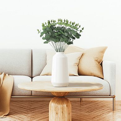 2 Pack Artificial Stems Leaves Plants, Faux Flowers Leaf, Faux Greenery Branches Decor for Wedding