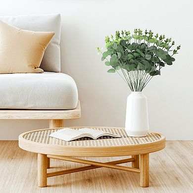 2 Pack Artificial Stems Leaves Plants, Faux Flowers Leaf, Faux Greenery Branches Decor for Wedding