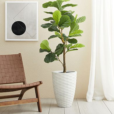 Glitzhome Set Of 2 Garden Standing Planters For Outdoor Plants