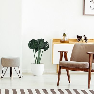 10 Pack Artificial Palm Leaves, Fake Stems Leafs, Faux Greenery Plants Green 23.2"