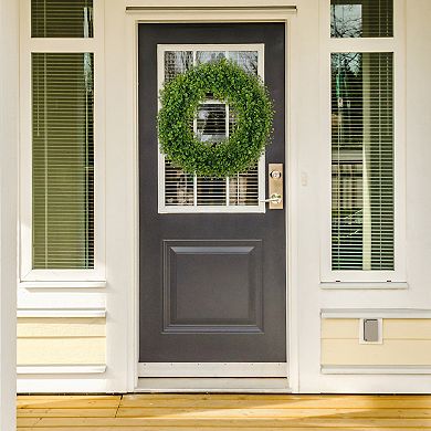 1Pcs Front Door Artificial Wreaths, Year Round Wreath, Farmhouse Wedding Decor Hanging 20 Inches