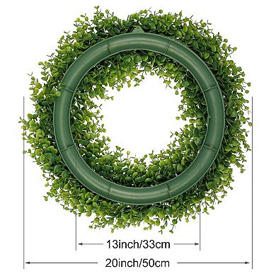 1Pcs Front Door Artificial Wreaths, Year Round Wreath, Farmhouse Wedding Decor Hanging 20 Inches