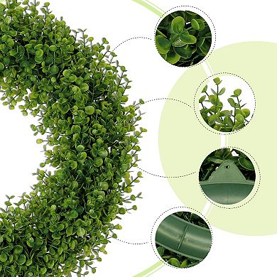 1Pcs Front Door Artificial Wreaths, Year Round Wreath, Farmhouse Wedding Decor Hanging 20 Inches