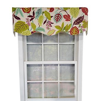 Antonia Provence Colorful Leaves And Blossoms Effortless Installation Window Treatment Valance