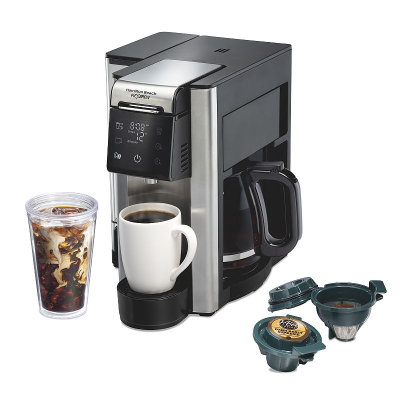 Hamilton Beach FlexBrew 5-in-1 Advanced Coffee Maker, Black