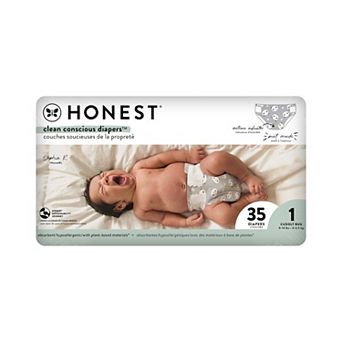 The Honest Company Size 1 Pandas Disposable Diapers