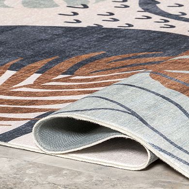 nuLOOM Kena Tropical Machine Washable Indoor/Outdoor Area Rug