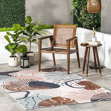 nuLOOM Kena Tropical Machine Washable Indoor/Outdoor Area Rug