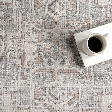 nuLOOM Lilibet Traditional Medallion Area Rug