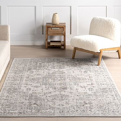 nuLOOM Lilibet Traditional Medallion Area Rug