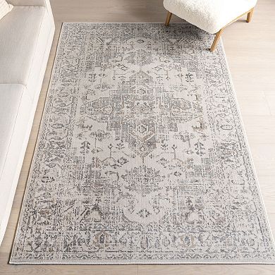 nuLOOM Lilibet Traditional Medallion Area Rug