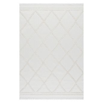 Rugs USA Amalie Trellis Fringe Area Rug