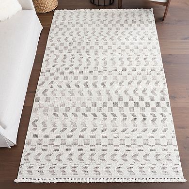 Rugs USA Allona Geometric Tassels Area Rug