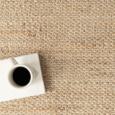 nuLOOM Eladia Solid Jute Area Rug