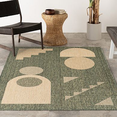 Rugs USA Anslie Geometric Indoor/Outdoor Area Rug