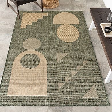 Rugs USA Anslie Geometric Indoor/Outdoor Area Rug