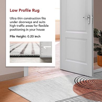 nuLOOM Martine Abstract Sun Machine Washable Area Rug