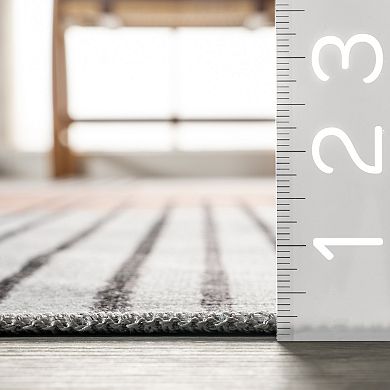 nuLOOM Martine Abstract Sun Machine Washable Area Rug