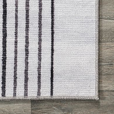 nuLOOM Martine Abstract Sun Machine Washable Area Rug
