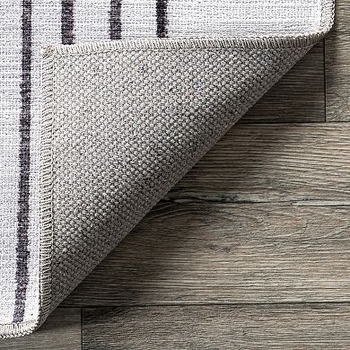 nuLOOM Martine Abstract Sun Machine Washable Area Rug