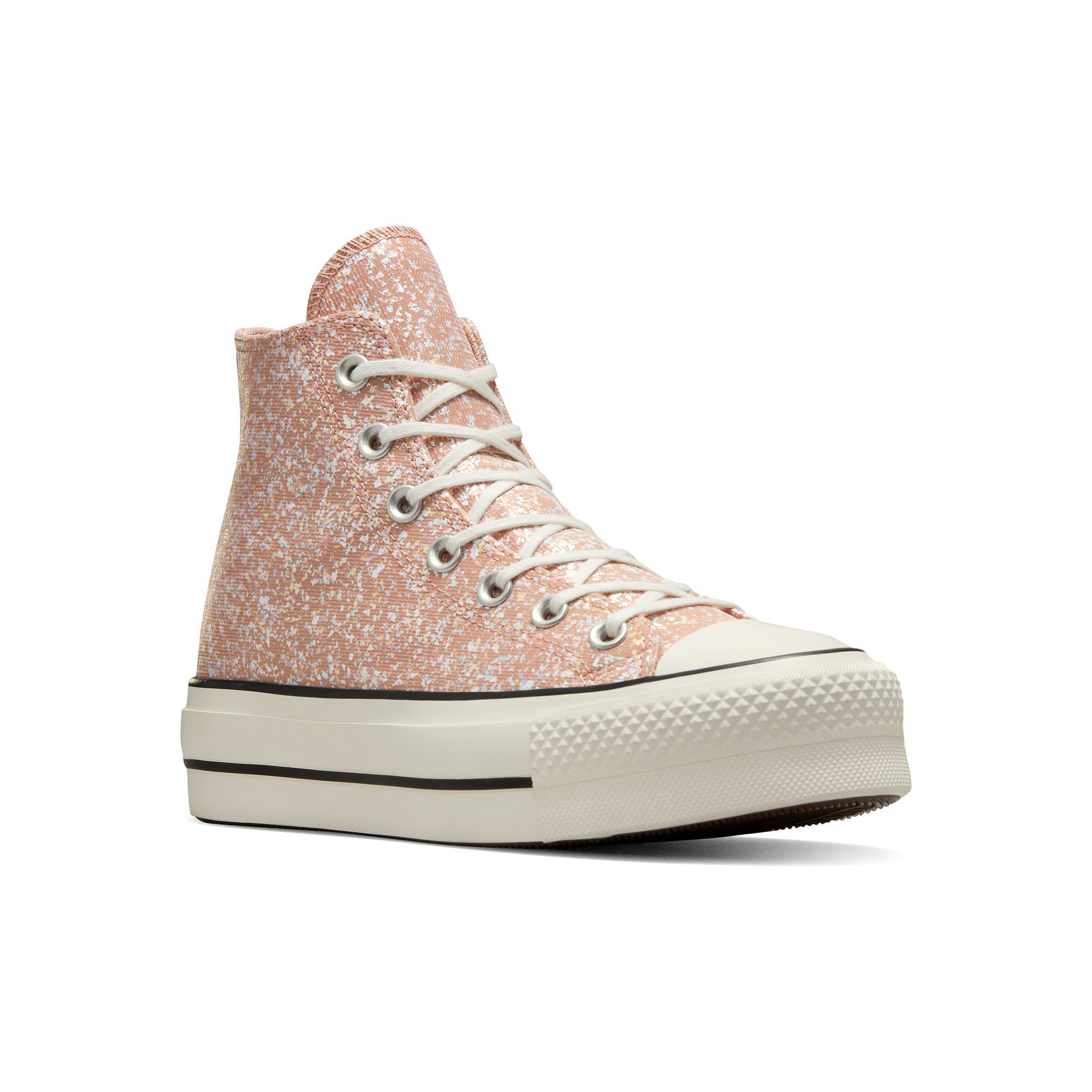 Converse All Star Lift Womens Shinefetti Platform High-Top Sneakers, Size: