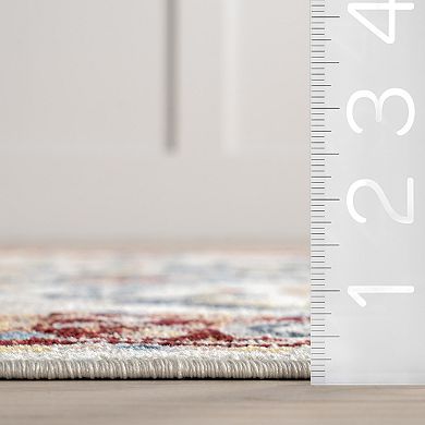 nuLOOM Lyndzi Medallion Machine Washable Area Rug