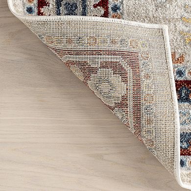 nuLOOM Lyndzi Medallion Machine Washable Area Rug