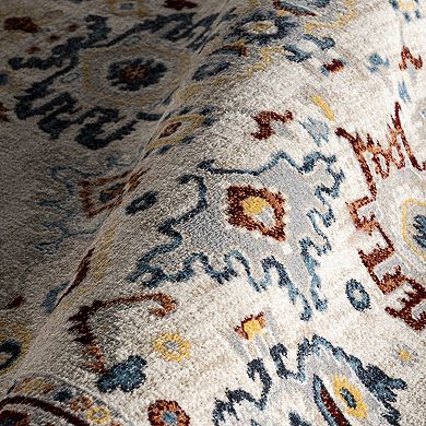 nuLOOM Lyndzi Medallion Machine Washable Area Rug