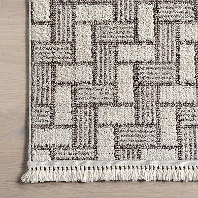 Rugs USA Alora Geometric Tassels Area Rug