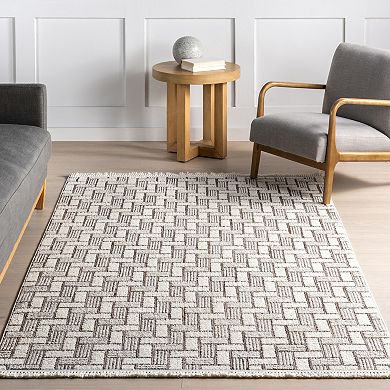 Rugs USA Alora Geometric Tassels Area Rug
