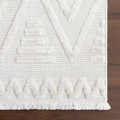 Rugs USA Annaka Trellis Fringe Area Rug