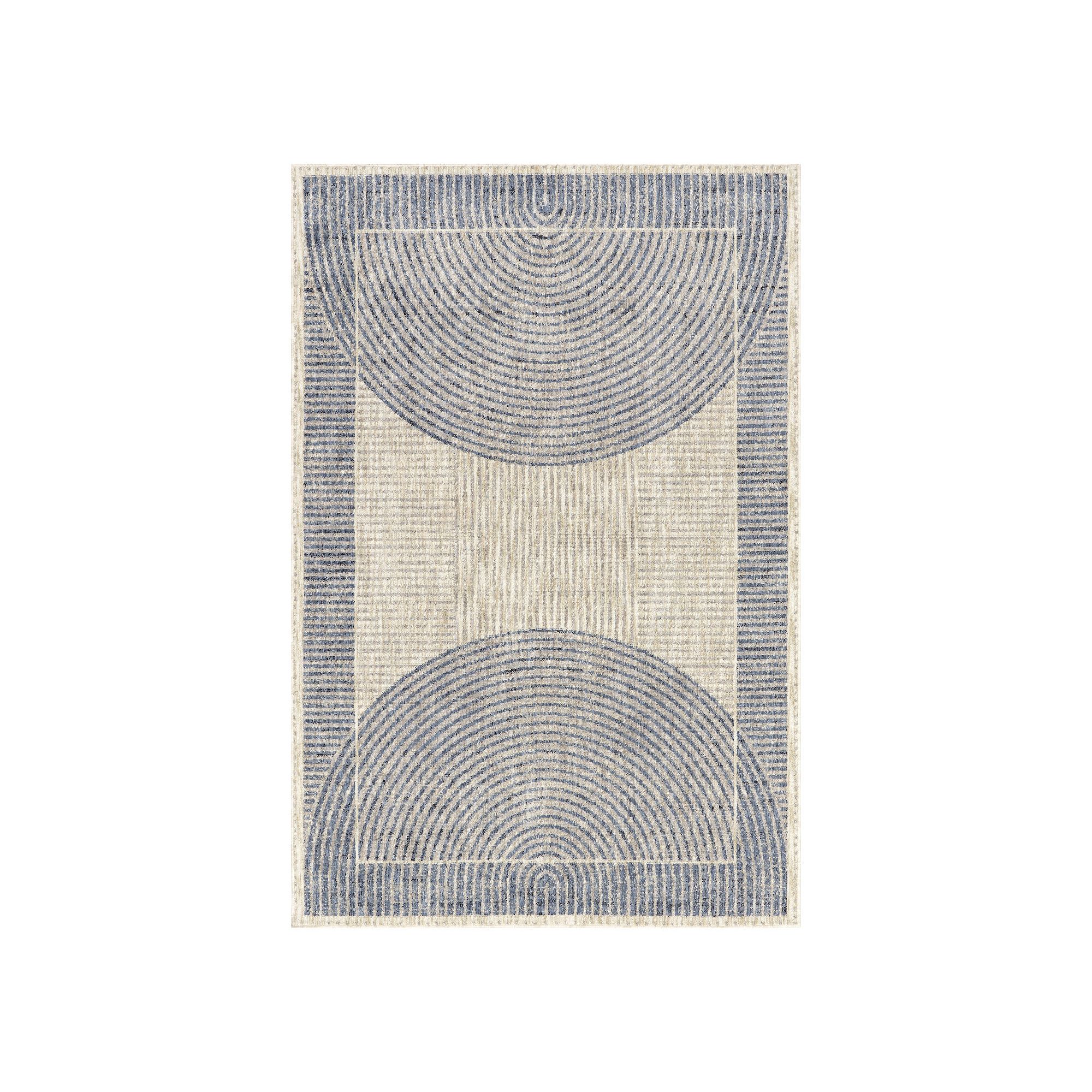 Rugs USA Allyson Modern Geometric Area Rug, Blue