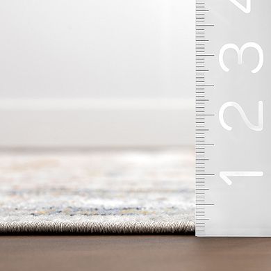 nuLOOM Lyric Medallion Machine Washable Area Rug